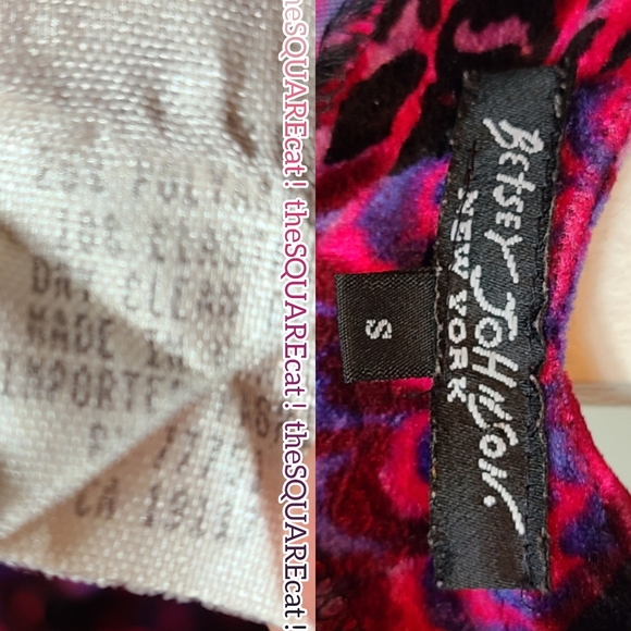 π¦Wings of a Butterfly Betsey Johnson Velvet Dress - Picture 6 of 7